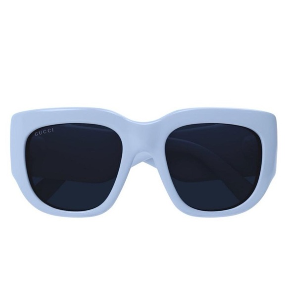 NEW GUCCI SQUARE SUNGLASSES GUCCI GG1545S 004 BLUE WOMEN EYEWEAR - Picture 3 of 4